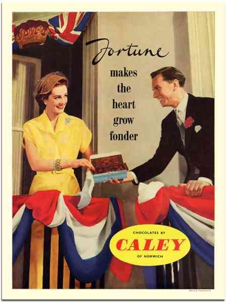 221H Caley Chocolates Coronation 1953 advert A4 Photo Print