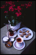 222032 Typical Austrian Coffee Service A4 Photo Print