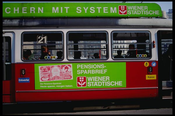 222034 Modern Streetcar, Vienna A4 Photo Print
