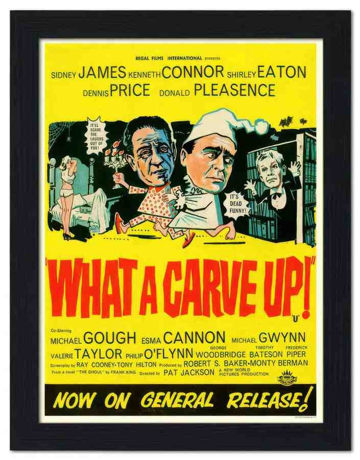 2226 what a carve up sid james movie poster 2 Vintage Advert A4 Photo Print