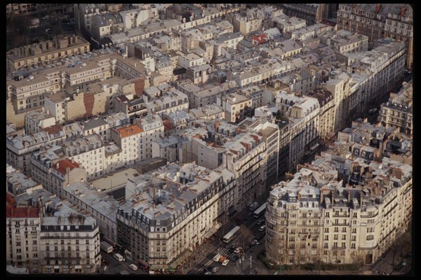 223005 A View Of Parisian Rooftops, As Seen From The Eiffel Tower A4 Photo Print