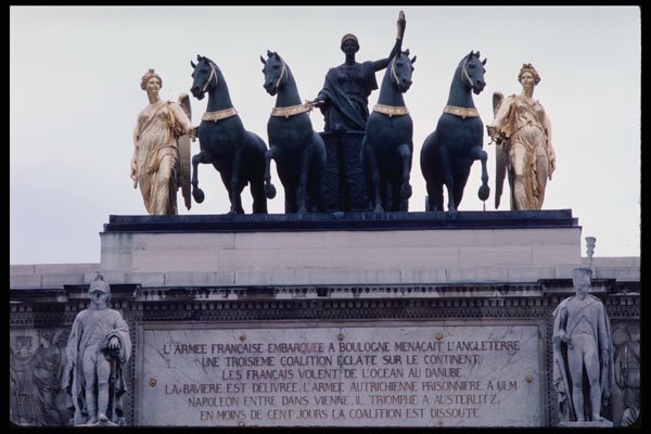 223008 Sculpture On Top Of The Arc De Triomphe, Paris A4 Photo Print