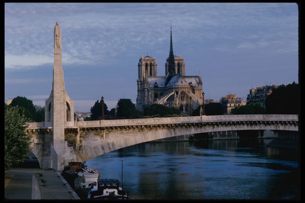223017 Notre Dame Cathedral, As Seen From Across The Seine A4 Photo Print