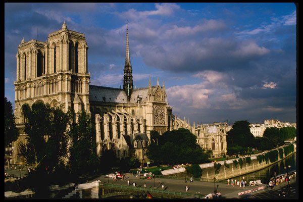 223018 Notre Dame Cathedral, As Seen From Rene Viviani Square A4 Photo Print