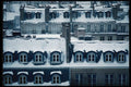 223027 Parisian Rooftops Under Snow A4 Photo Print