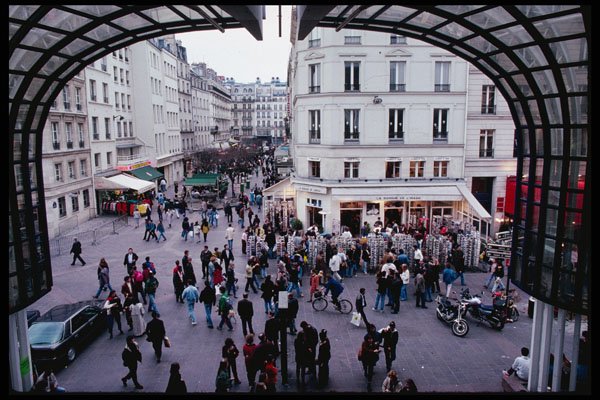 223033 The Porte Lescot, The Forum Les Halles, Paris A4 Photo Print