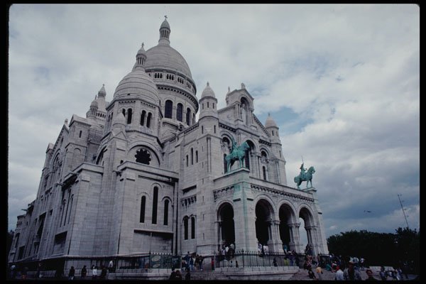 223038 Facade Of Sacre Coeur Cathedral, Paris A4 Photo Print