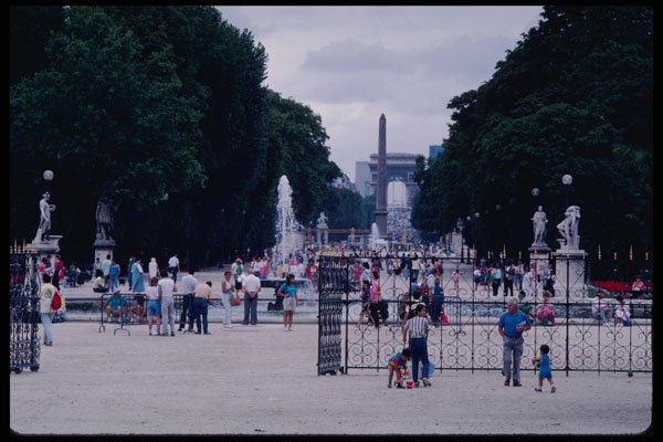 223043 View Of Tuileries Gardens, Looking Towards Arc De Triomphe A4 Photo Print