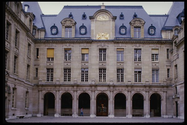 223049 Main Courtyard Of The Sorbonne, Paris A4 Photo Print