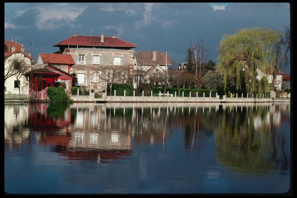 223051 Le Petit Lac After A Storm In Saint Gratien, Paris A4 Photo Print