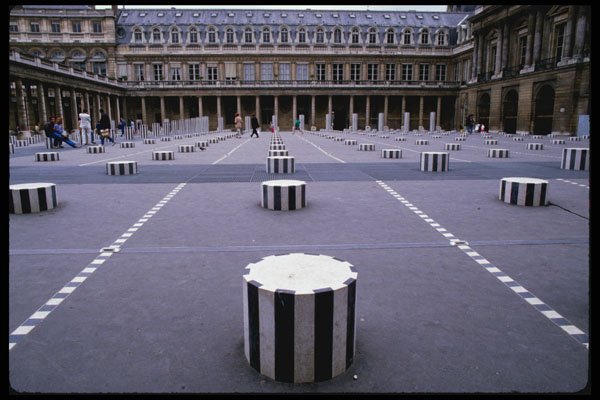 223052 Renovated Main Courtyard Of Palais Royal, Paris A4 Photo Print