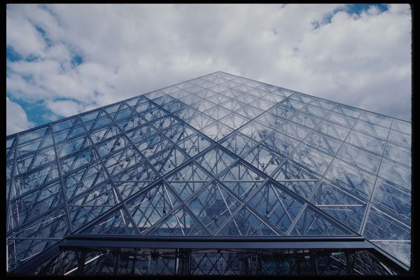223061 Glass Pyramid In The Louvre Courtyard, Designed By I.M. Pei A4 Photo Print