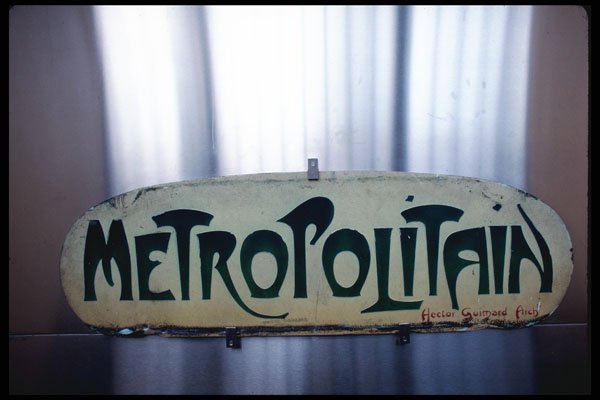 223082 An Original Metro Sign By Guimard, Musee D'Orsay A4 Photo Print