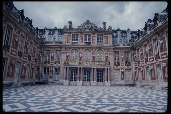 223095 Marble Courtyard In Versailles, Louis XIV's Palace A4 Photo Print