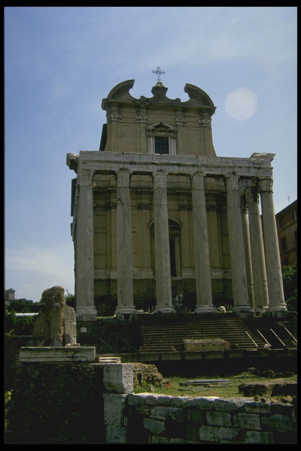 224000 Temple Of Antonius And Faustina, Palatine, Rome A4 Photo Print