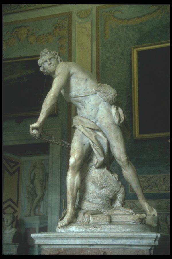 224021 Bernini's David , Borghese Gallery, Rome A4 Photo Print