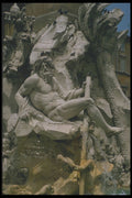 224030 Fountain Of The Four Rivers, Piazza Navona, Rome A4 Photo Print