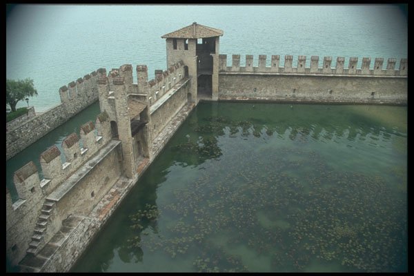 224062 Castle Of The Scaligers, Sirmione A4 Photo Print