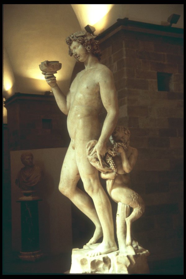 224064 Michelangelo's Bacchus , Florence A4 Photo Print