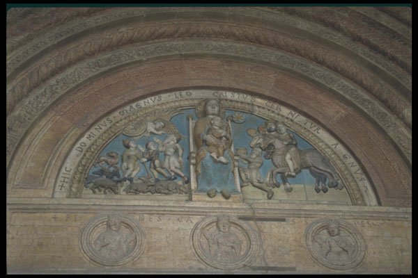 224089 Tympanum, Cathedral, Verona A4 Photo Print