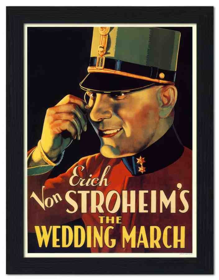 2245 von stroheim wedding march movie poster 2 Vintage Advert A4 Photo Print