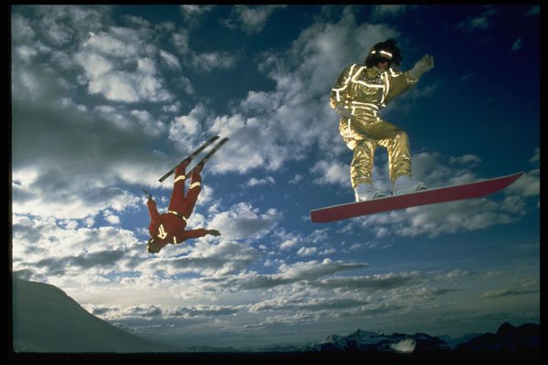225003 Back Flip, Aerials, Snowboard, Austria A4 Photo Print