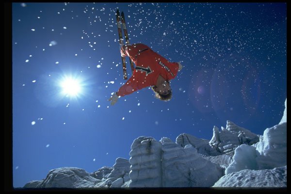225016 Back Flip, Aerials, Hintertux, Austria A4 Photo Print