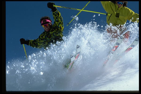 225019 Powder Skiing, Hintertux, Austria A4 Photo Print