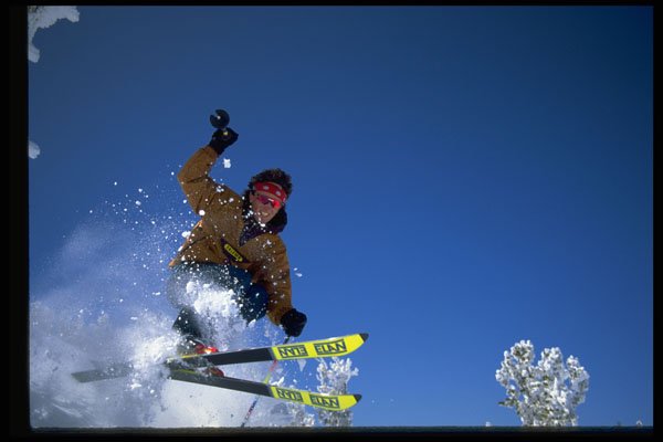 225040 Powder Skiing, Squaw Valley, USA A4 Photo Print