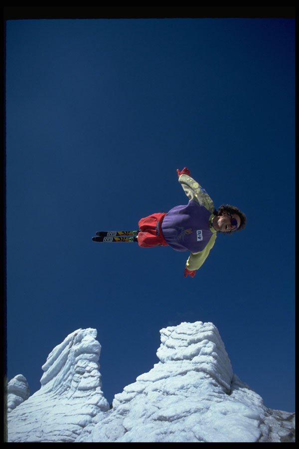 225043 Back Flip, Aerials, Hintertux, Austria A4 Photo Print
