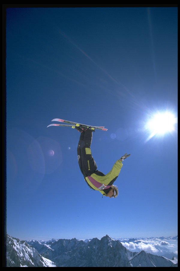 225044 Back Flip, Aerials, Hintertux, Austria A4 Photo Print