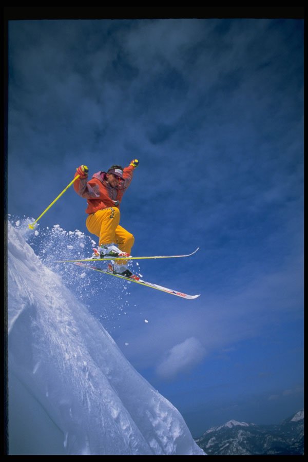 225049 Extreme Skiing, Waidring, Austria A4 Photo Print
