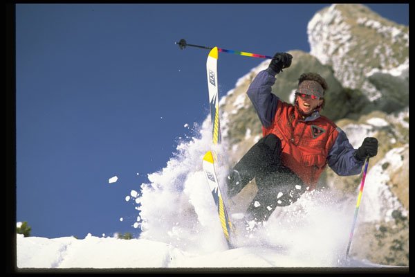 225060 Powder Skiing, Squaw Valley, USA A4 Photo Print