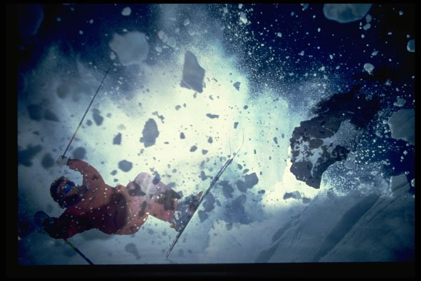 225063 Extreme Skiing, Squaw Valley, USA A4 Photo Print