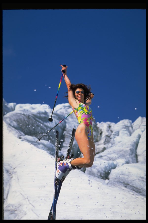 225071 Bathing Suit, Aerials, Hintertux, Austria A4 Photo Print