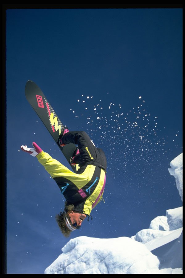 225086 Back Flip, Snowboard, Hintertux, Austria A4 Photo Print