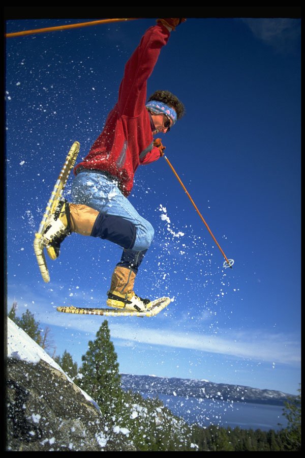 225096 Snowshoe Jump, Lake Tahoe, USA A4 Photo Print