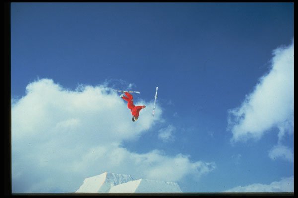 225098 Back Flip, Aerials, Glacier, Hintertux, Austria A4 Photo Print