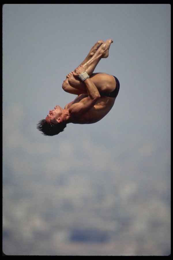 226007 Diving A4 Photo Print