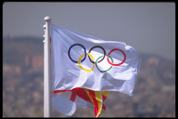 226010 Olympic Flag A4 Photo Print