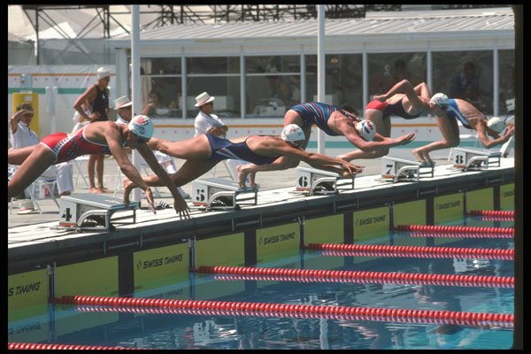 226054 Swimming A4 Photo Print