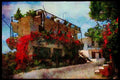 227007 Small Hotel, Spili, Island Of Crete A4 Limited Edition Watercolour Print