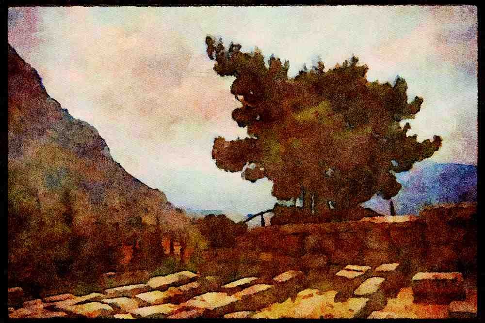 227013 Delphi A4 Limited Edition Watercolour Print