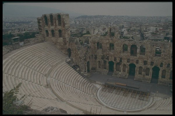 227019 Odeon Of Herod Atticus, The Acropolis, Athens A4 Photo Print