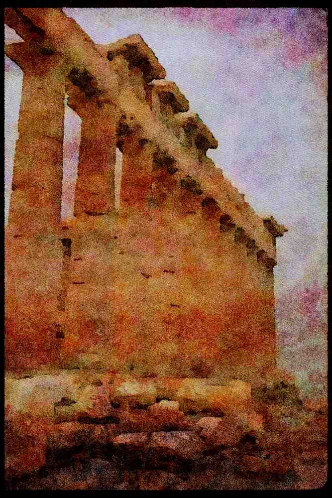 227020 The Parthenon, Acropolis, Athens A4 Limited Edition Watercolour Print