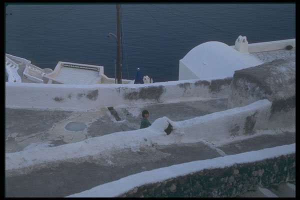 227034 Santorini A4 Photo Print