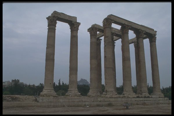 227038 Temple Of Zeus, Athens A4 Photo Print