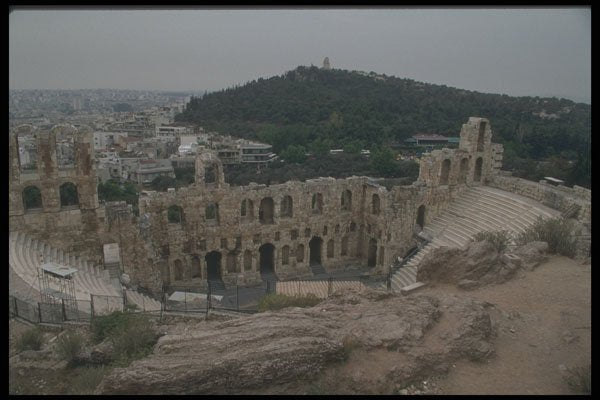 227039 Odeon Of Herod Atticus, The Acropolis, Athens A4 Photo Print