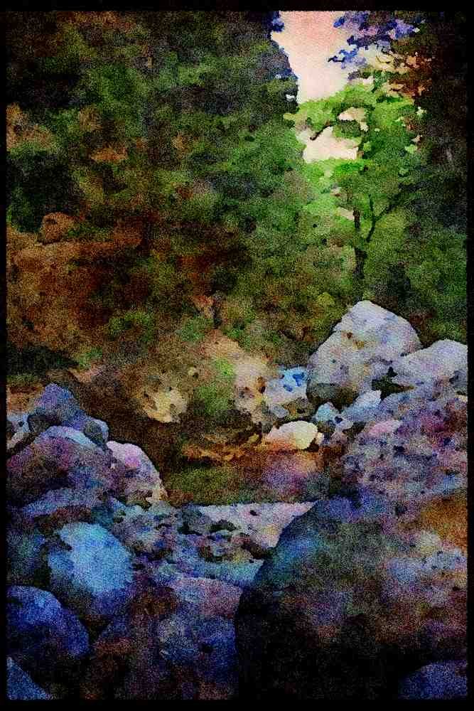 227049 Samarian Gorge, Island Of Crete A4 Limited Edition Watercolour Print