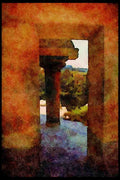 227054 Palace Of Knossos A4 Limited Edition Watercolour Print
